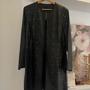 Pamela McCoy Leather Coat